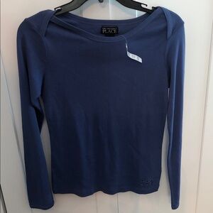 Girls The Children's Place Blue Long Sleeve Tee size 14 xl